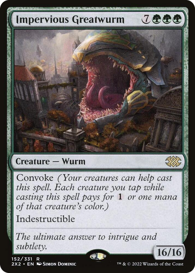 0152 Impervious Greatwurm R Double Masters 2022