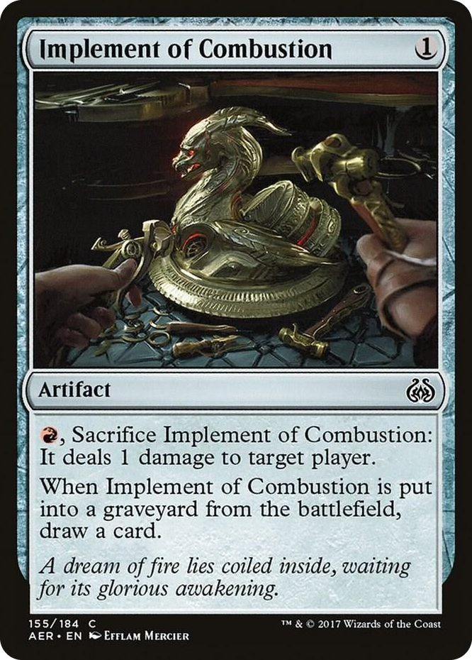 Implement of Combustion #155 C - Aether Revolt Pokemon card