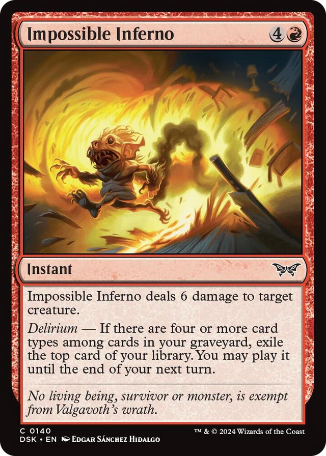 0140 Impossible Inferno C Duskmourn: House of Horror