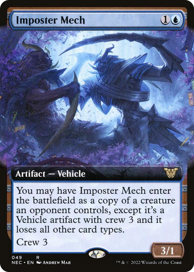 0049 Imposter Mech (Extended Art) R Commander: Kamigawa: Neon Dynasty