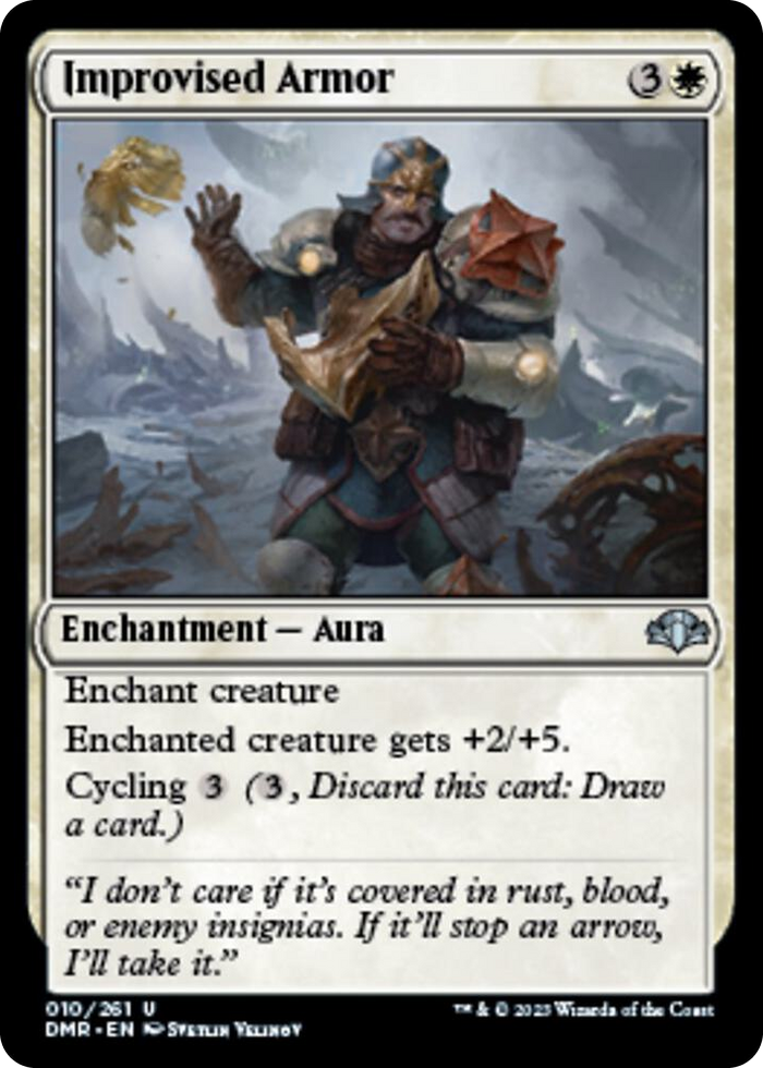 Improvised Armor #10 U - Dominaria Remastered Pokemon card
