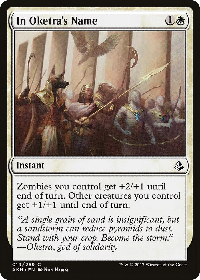 In Oketra's Name #19 C - Amonkhet Pokemon card