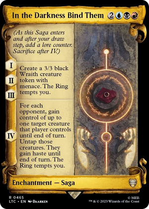 0465 In the Darkness Bind Them (Showcase Scrolls) R Commander: The Lord of the Rings: Tales of Middle-earth