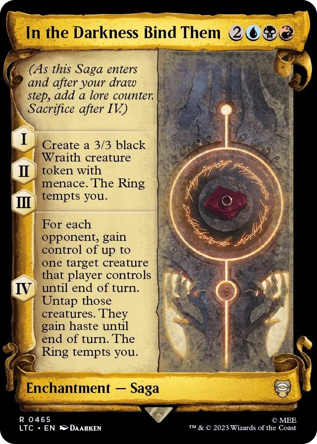 0465 In the Darkness Bind Them (Showcase Scrolls) R Commander: The Lord of the Rings: Tales of Middle-earth