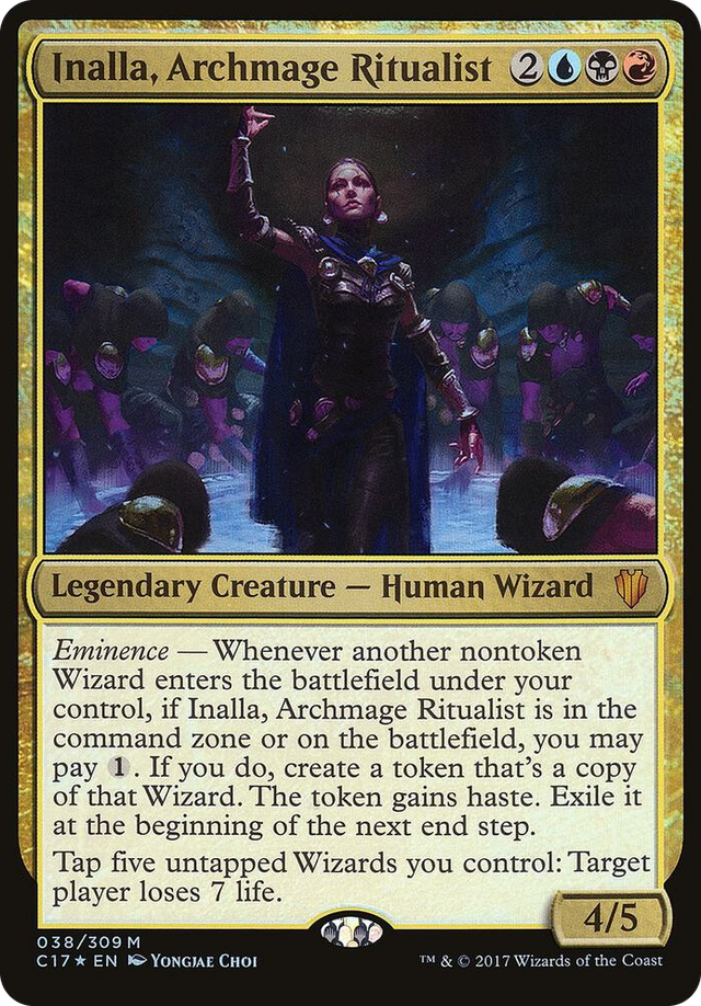 0038 Inalla, Archmage Ritualist (Commander 2017) M Oversize Cards