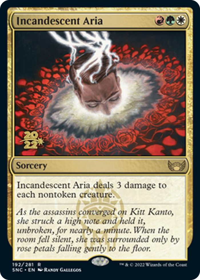 Incandescent Aria #192 R - Prerelease Cards Pokemon card