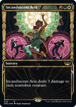 0376 Incandescent Aria (Gilded Foil) R Streets of New Capenna