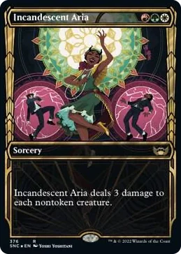 0376 Incandescent Aria (Gilded Foil) R Streets of New Capenna