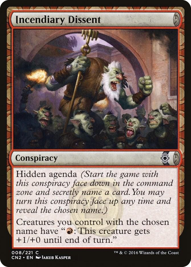 Incendiary Dissent #8 C - Conspiracy: Take the Crown Pokemon card