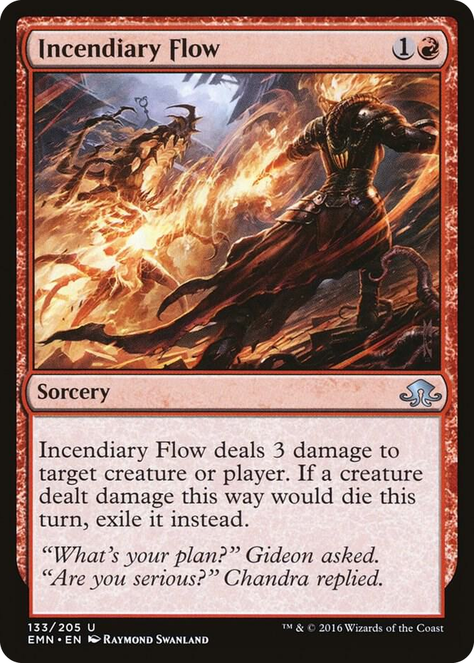 Incendiary Flow #133 U - Eldritch Moon Pokemon card