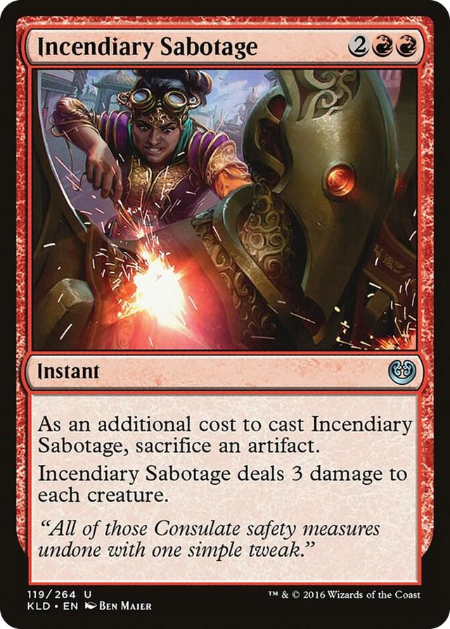 0119 Incendiary Sabotage U Kaladesh