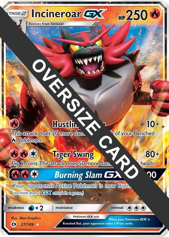0027 Incineroar GX Promo Jumbo Cards