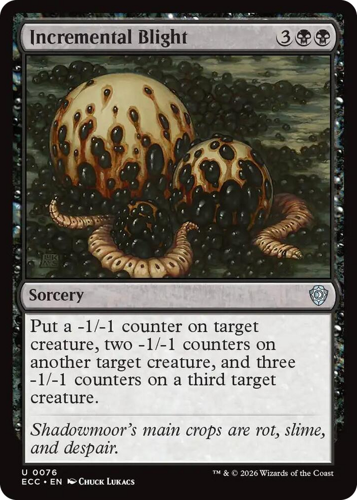 Incremental Blight #76 U - Commander: Lorwyn Eclipsed Pokemon card