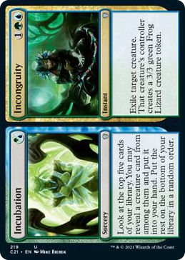 0219 Incubation // Incongruity U Commander 2021