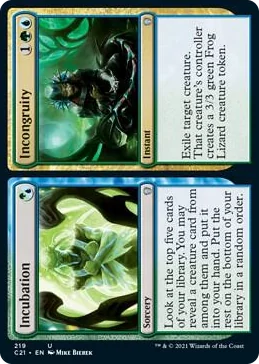 0219 Incubation // Incongruity U Commander 2021