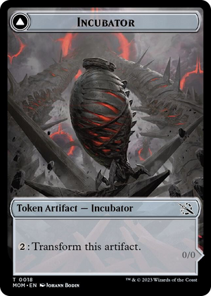 0018 Incubator (0018) // Phyrexian (0018) Double-Sided Token T March of the Machine