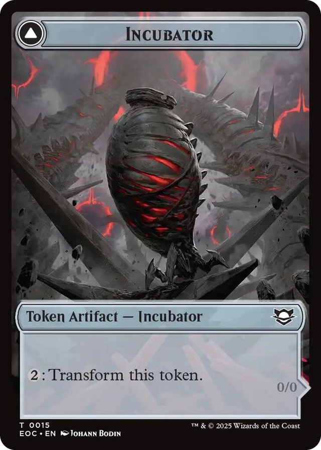 0015 Incubator // Phyrexian Double-Sided Token T Commander: Edge of Eternities