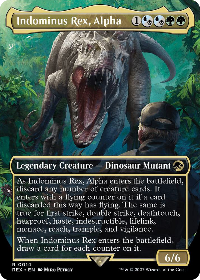 0014 Indominus Rex, Alpha (Borderless) R Universes Beyond: Jurassic World Collection