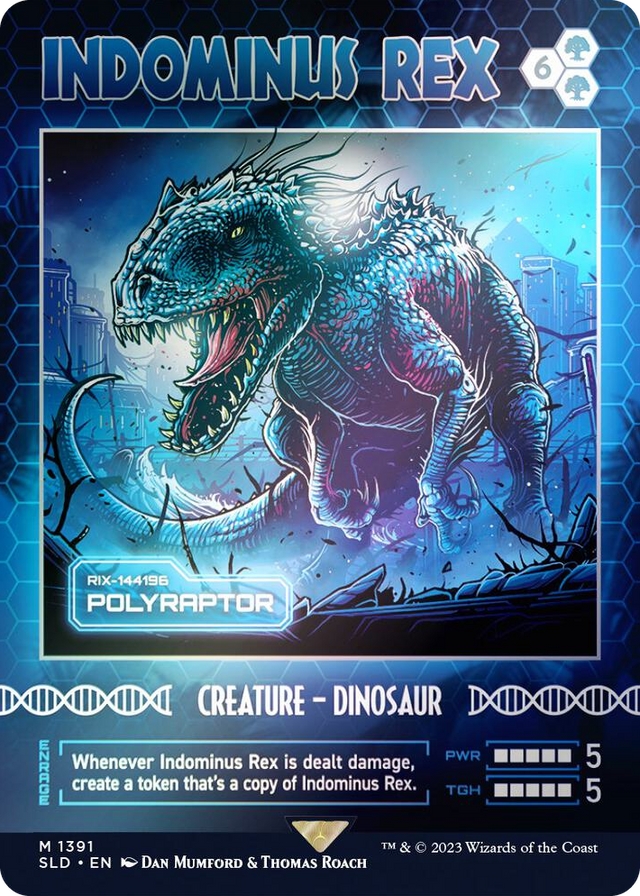 1391 Indominus Rex - Polyraptor (Rainbow Foil) M Secret Lair Drop Series