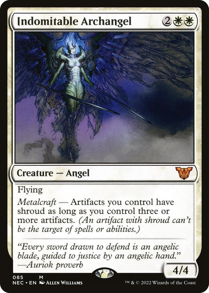 0085 Indomitable Archangel M Commander: Kamigawa: Neon Dynasty