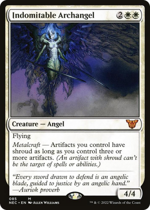 0085 Indomitable Archangel M Commander: Kamigawa: Neon Dynasty