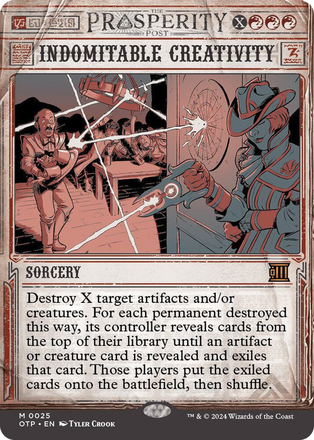 0025 Indomitable Creativity M Outlaws of Thunder Junction: Breaking News