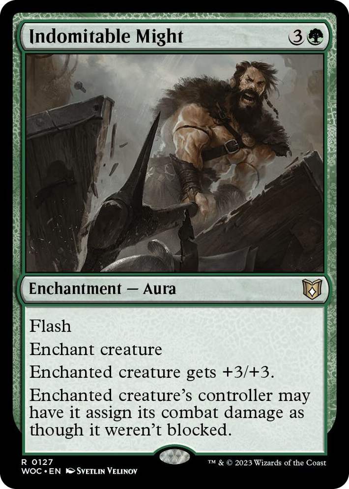 0127 Indomitable Might R Commander: Wilds of Eldraine
