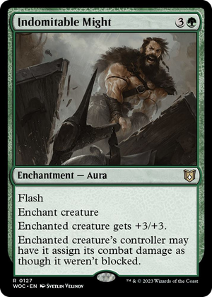 0127 Indomitable Might R Commander: Wilds of Eldraine