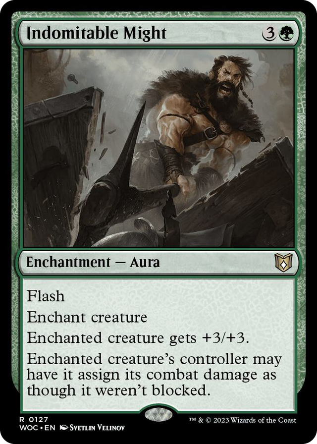 0127 Indomitable Might R Commander: Wilds of Eldraine