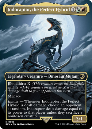 0015 Indoraptor, the Perfect Hybrid (Borderless) R Universes Beyond: Jurassic World Collection