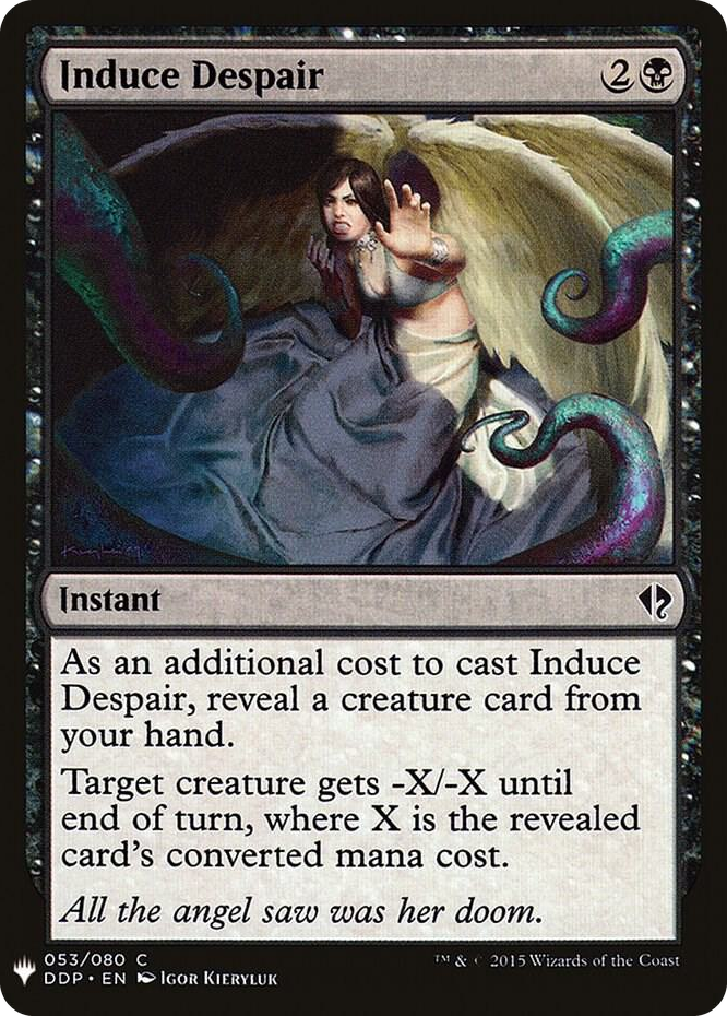0053 Induce Despair C The List Reprints