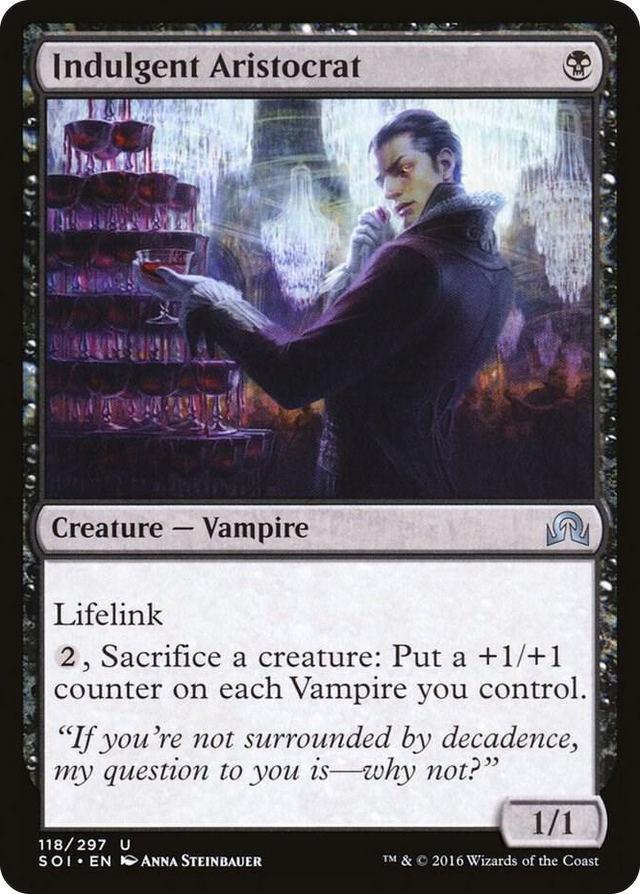 0118 Indulgent Aristocrat U Shadows over Innistrad