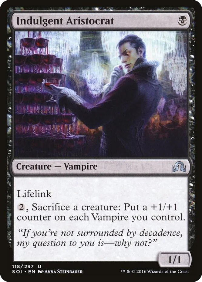 0118 Indulgent Aristocrat U Shadows over Innistrad