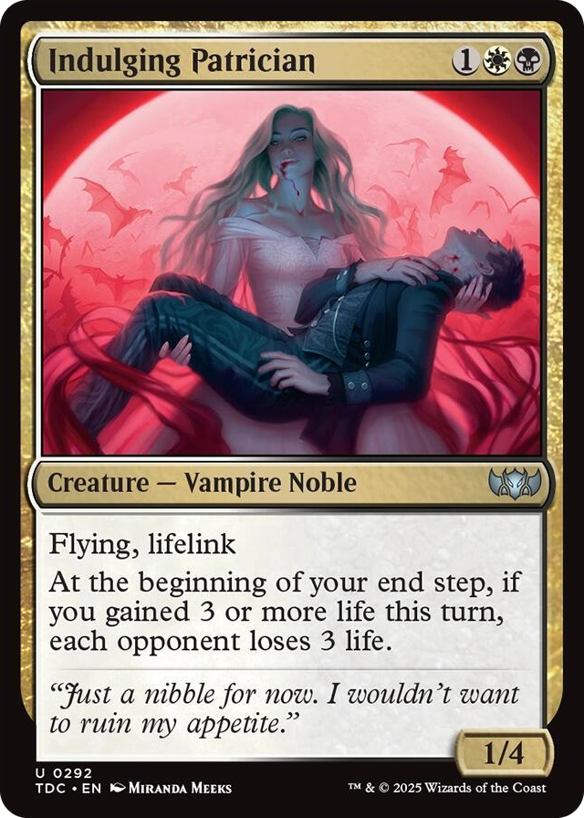 0292 Indulging Patrician U Commander: Tarkir: Dragonstorm