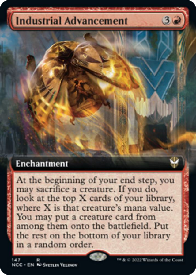 0147 Industrial Advancement (Extended Art) R Commander: Streets of New Capenna