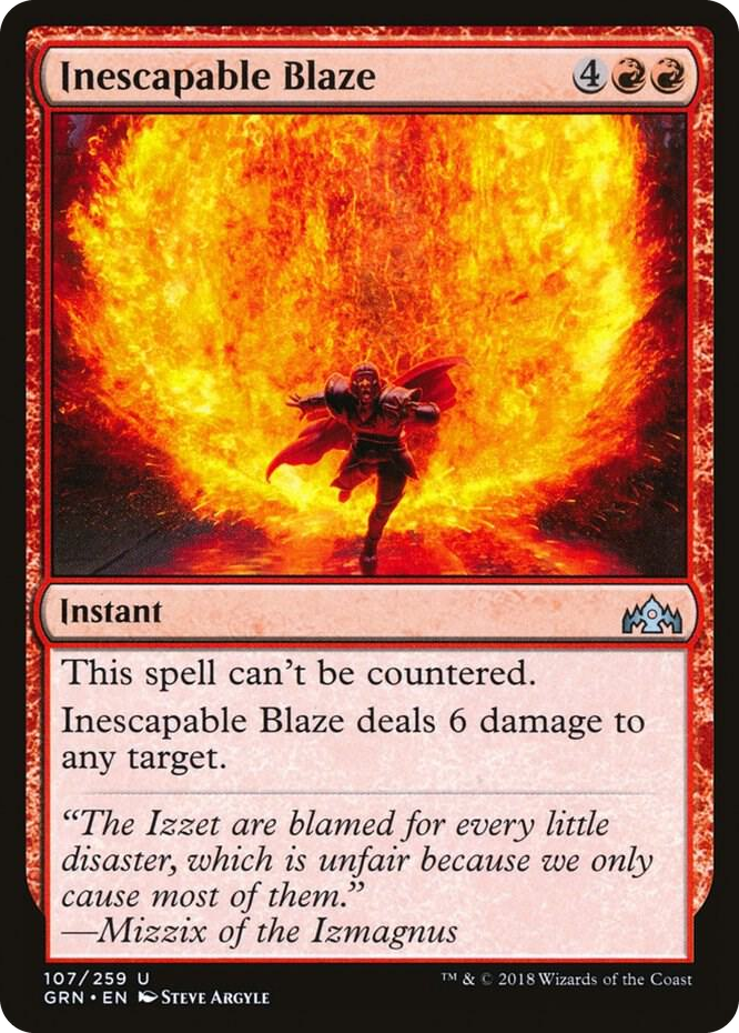 0107 Inescapable Blaze U Guilds of Ravnica