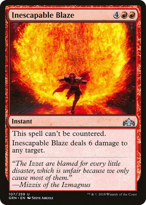 0107 Inescapable Blaze U Guilds of Ravnica