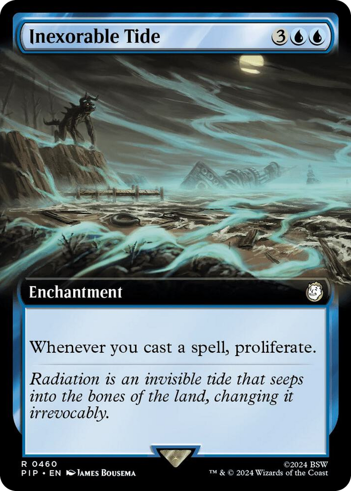 Inexorable Tide (Extended Art) #460 R - Universes Beyond: Fallout Pokemon card