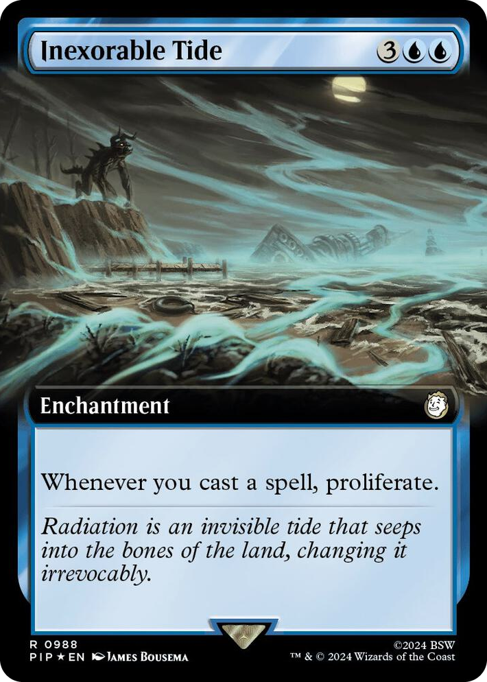0988 Inexorable Tide (Extended Art) (Surge Foil) R Universes Beyond: Fallout