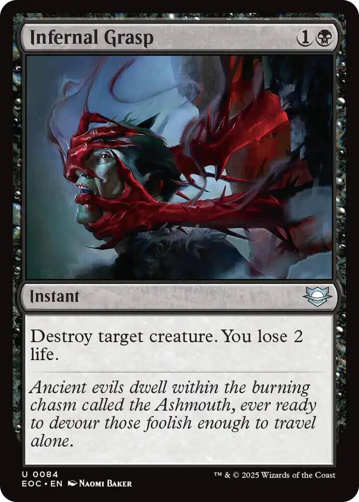 Infernal Grasp #84 U - Commander: Edge of Eternities Pokemon card