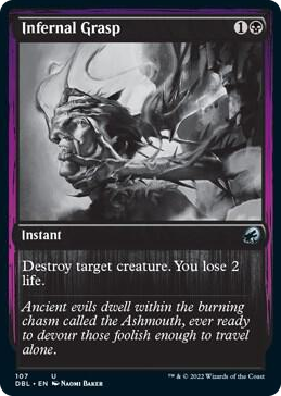 Infernal Grasp #107 U - Innistrad: Double Feature Pokemon card