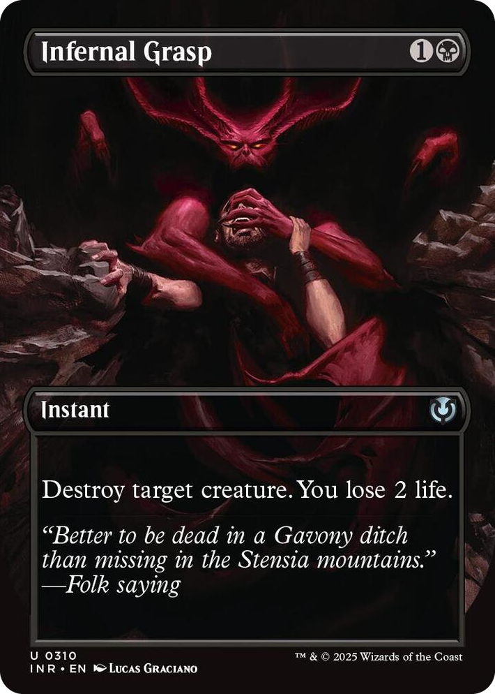 0310 Infernal Grasp (Borderless) U Innistrad Remastered
