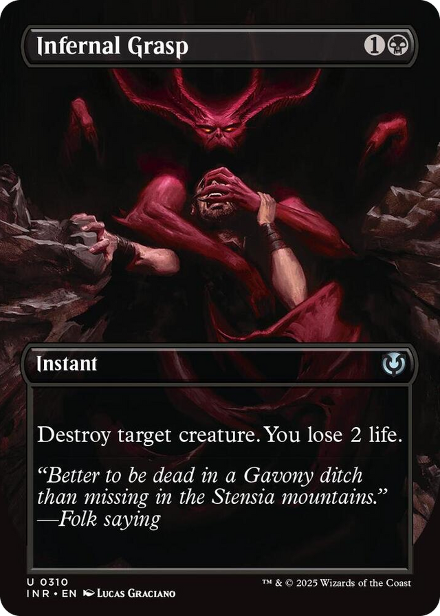 0310 Infernal Grasp (Borderless) U Innistrad Remastered