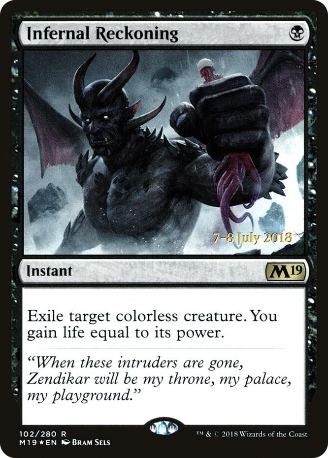 0102 Infernal Reckoning R Prerelease Cards