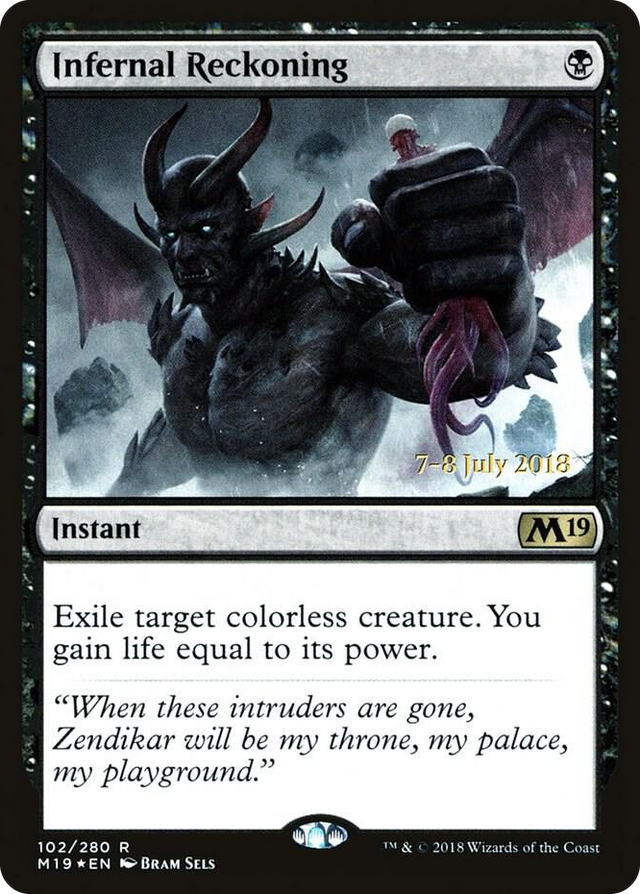 0102 Infernal Reckoning R Prerelease Cards