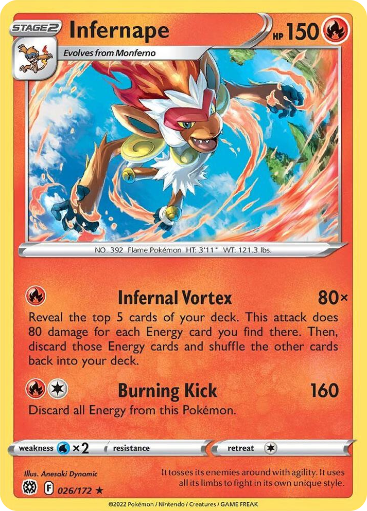 0026 Infernape Rare Deck Exclusives