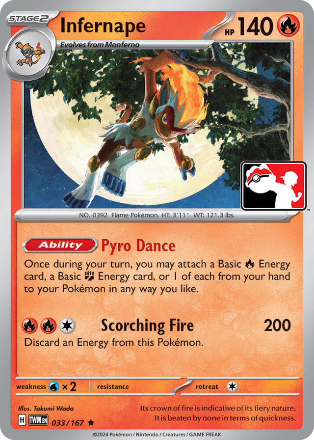0033 Infernape Rare Prize Pack Series Cards