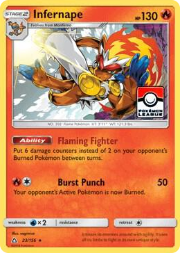 0023 Infernape - 23/156 (Pokemon League) Promo League & Championship Cards