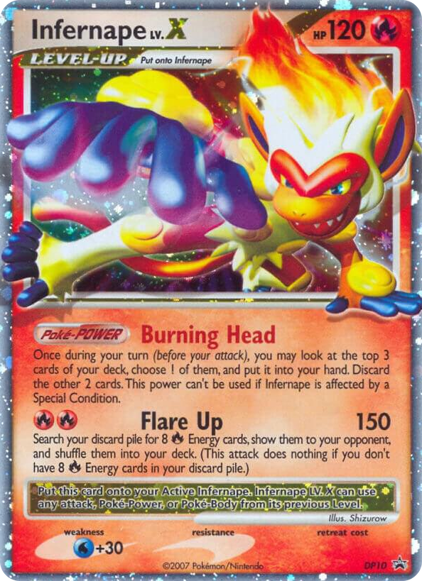 DP010 Infernape LV.X - DP10 Promo Diamond and Pearl Promos