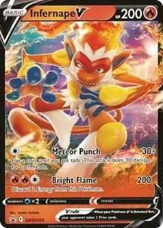 0252 Infernape V - SWSH252 Promo Sword & Shield Promo Cards